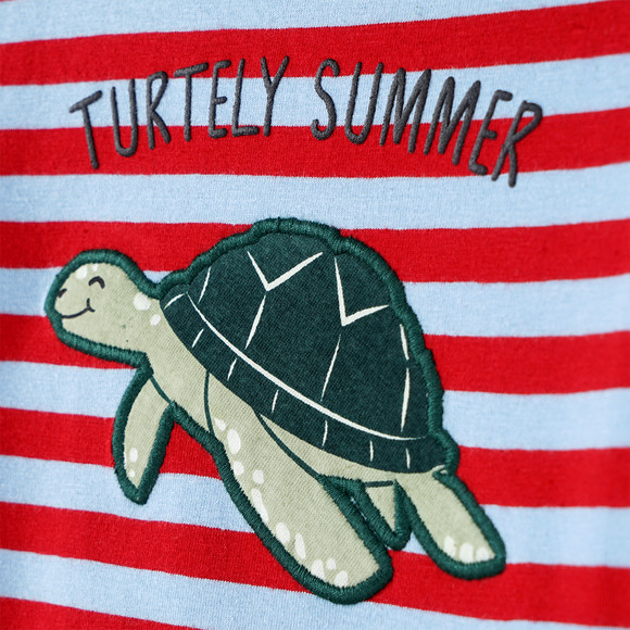 Kinder T-Shirt mit Schildkröten-Applikation