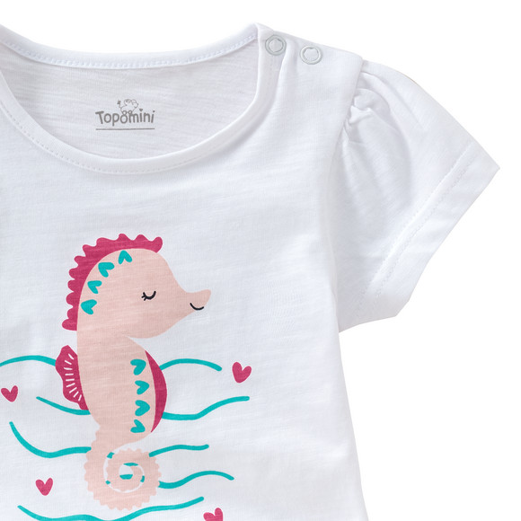 Baby T-Shirt mit Seepferdchen-Print