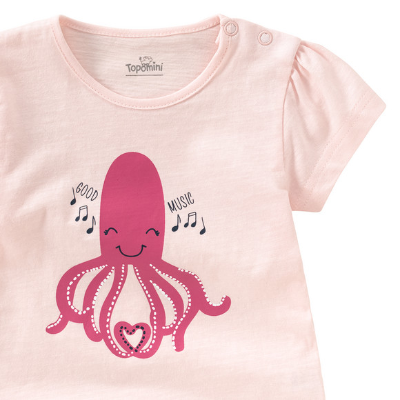 Baby T-Shirt mit Tintenfisch-Print