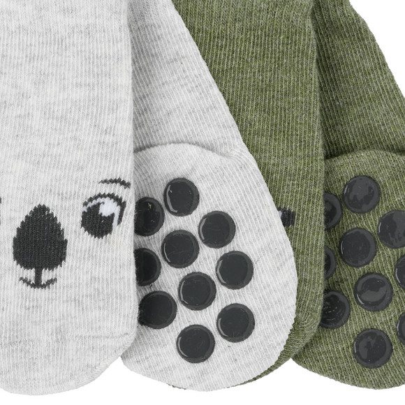 2 Paar Newborn Socken mit Antirutschsohle