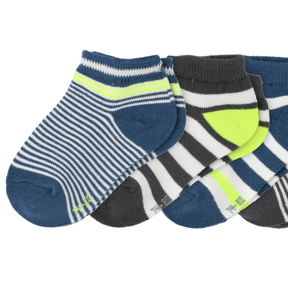 5 Paar Baby Sneaker-Socken mit Streifen