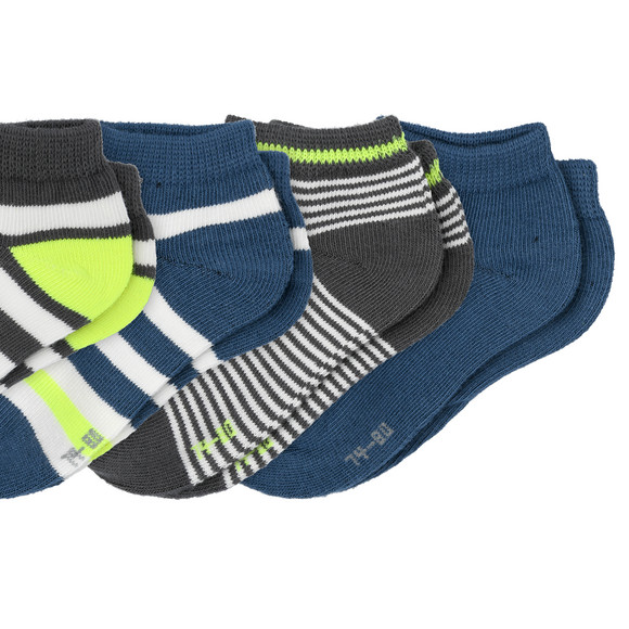 5 Paar Baby Sneaker-Socken mit Streifen