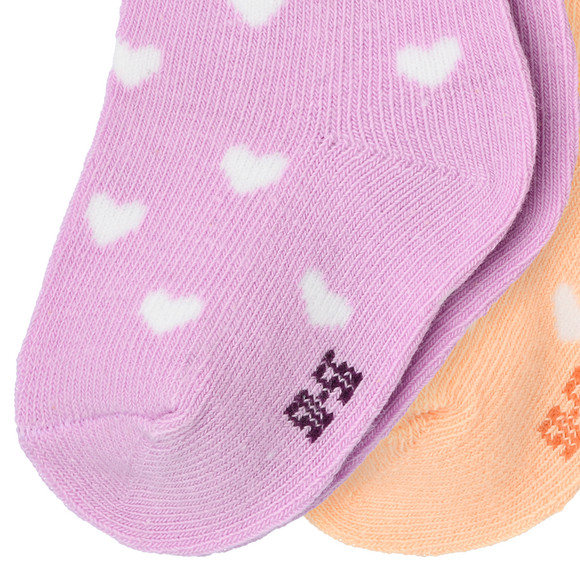 2 Paar Baby Socken mit Herzen