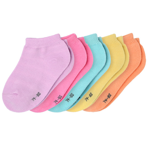 5 Paar Baby Sneaker-Socken in Unifarben