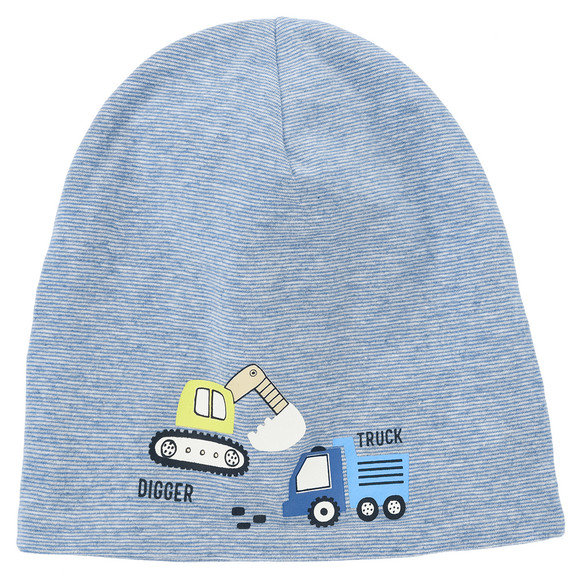 Baby Mütze mit Fahrzeuge-Print