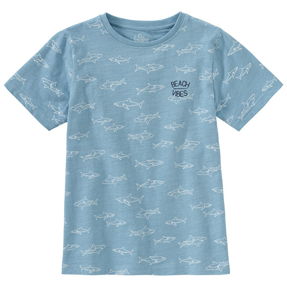 Jungen T-Shirt mit Hai-Allover