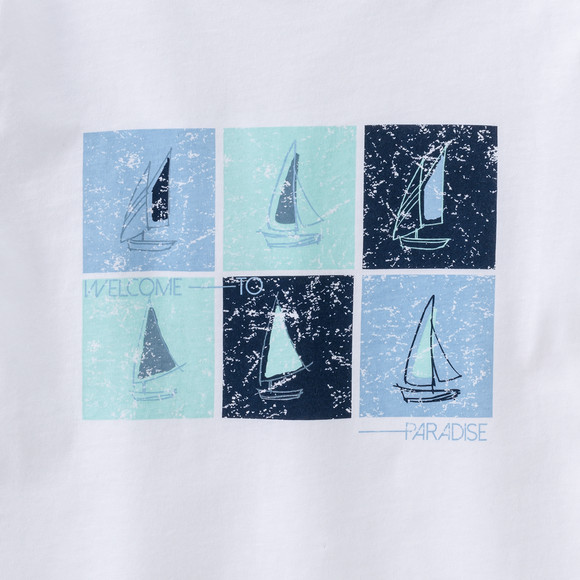 Jungen T-Shirt mit Segelbooten