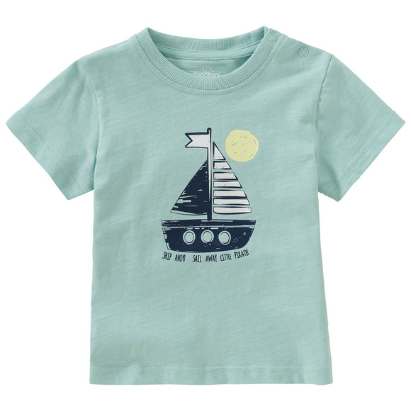 Baby T-Shirt mit Segelboot-Print
