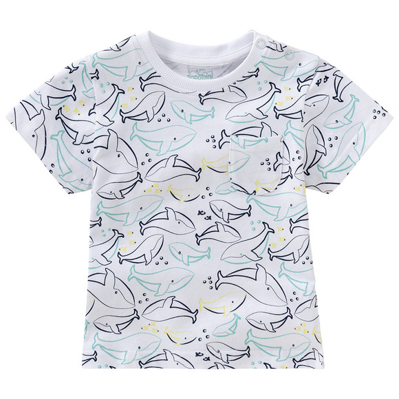 Baby T-Shirt mit Wal-Allover