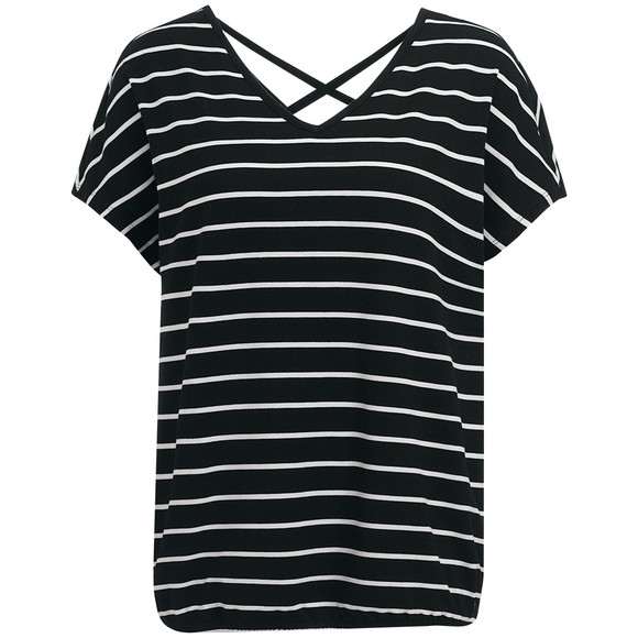 damen-t-shirt-mit-banddetail-schwarz-330282516.html
