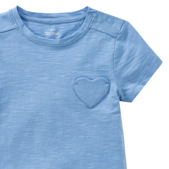 Baby T-Shirt mit Herz-Tasche