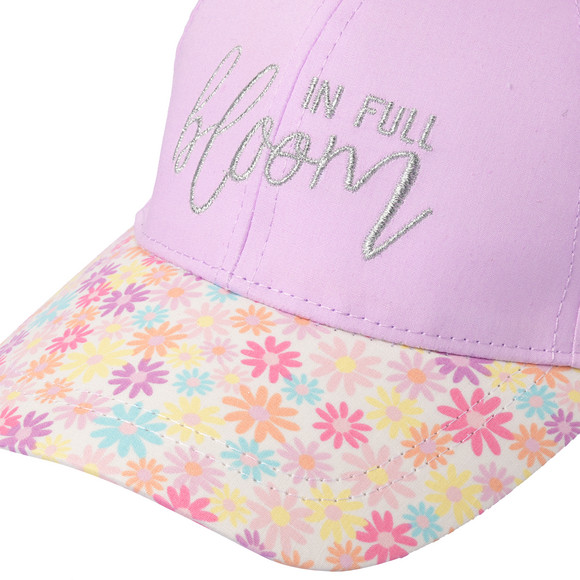 Mädchen Kappe mit Blumen-Muster 
