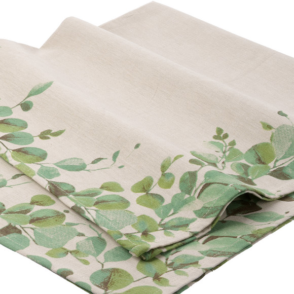 Tischdecke mit Eukalyptus-Print