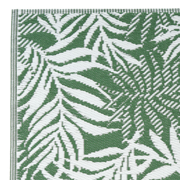 Outdoor-Teppich 90x150 cm mit Palmenblättern