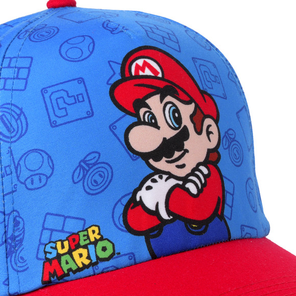 Super Mario Kappe mit großem Motiv