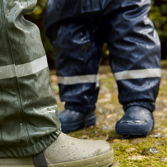 Babyregenbroek met gewatteerde voering