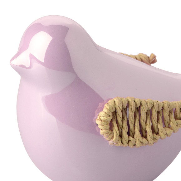 Deko-Vogel aus glänzender Keramik