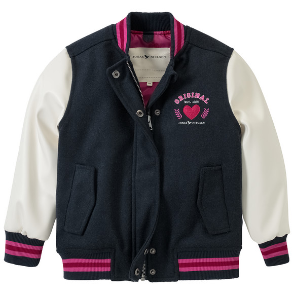 Meisjesjas in collegestijl