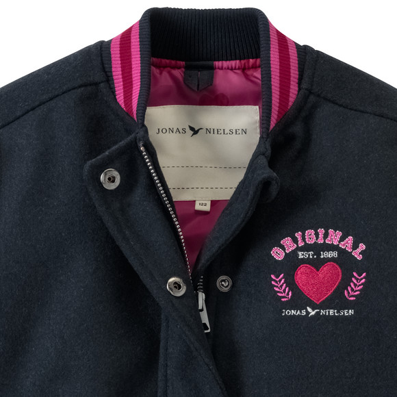 Meisjesjas in collegestijl