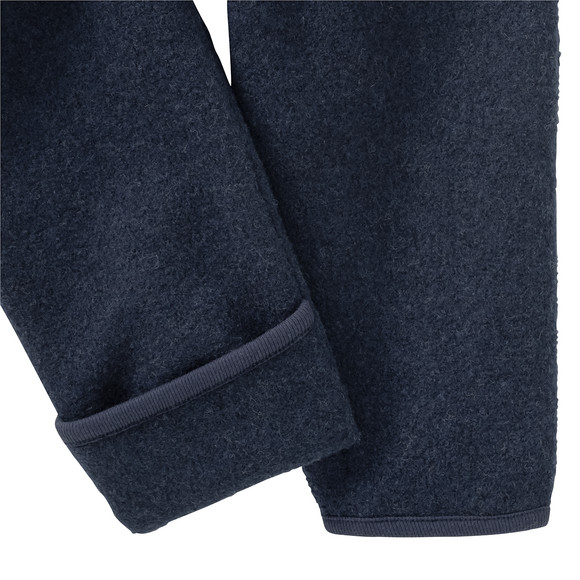 Baby walkloden tuinbroek met omslagboordjes