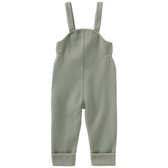 Baby wollen salopette met omgeslagen boorden