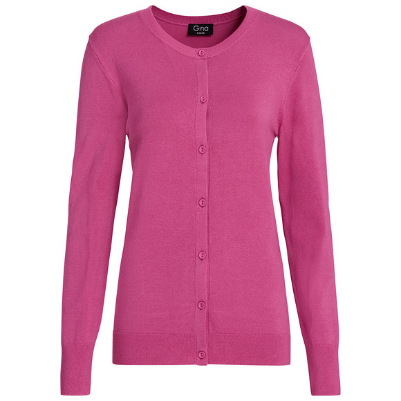 Damen Feinstrickjacke in Unifarben