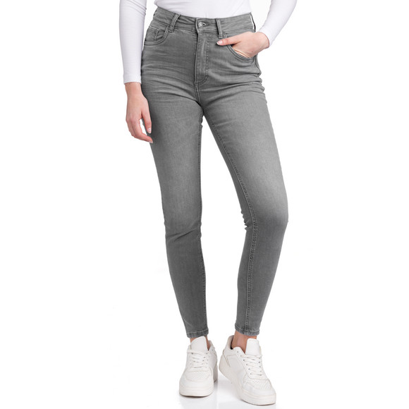 Damen Skinny Jeans mit Used-Waschung