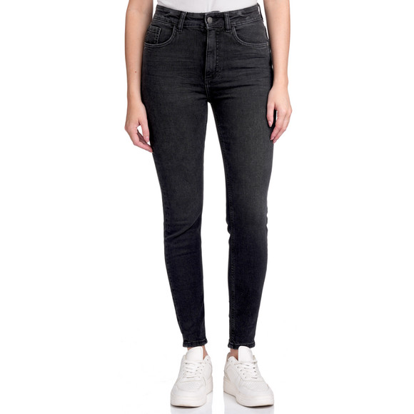 Damen Skinny Jeans mit Used-Waschung