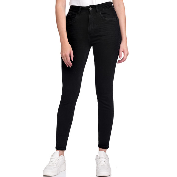 Damen Skinny Jeans mit Used-Waschung