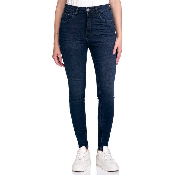 Damen Skinny Jeans mit Used-Waschung