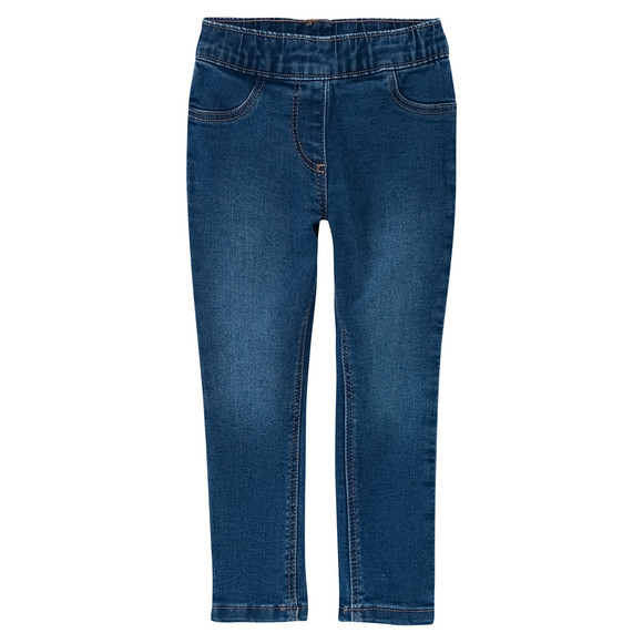 2 Mädchen Jeggings mit Stretch-Bund