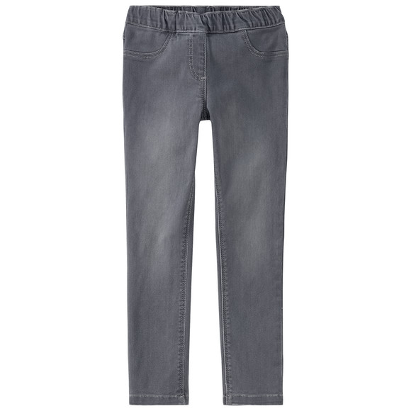 Mädchen Jeggings mit Stretch-Bund grau