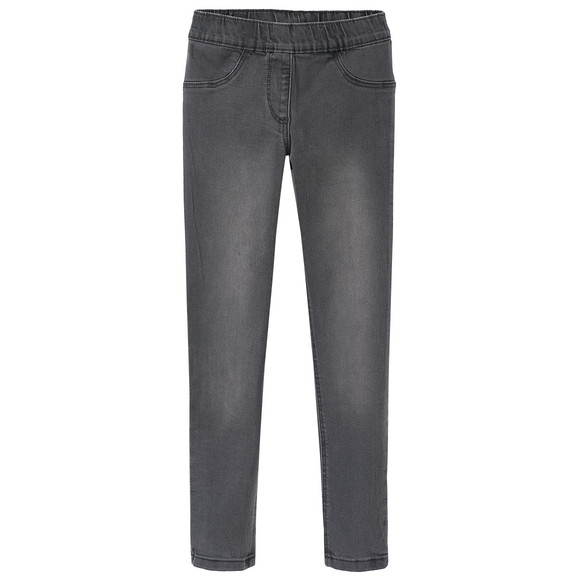 2 Mädchen Jeggings mit Stretch-Bund