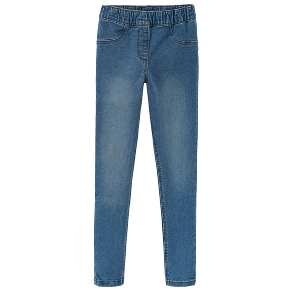 2 Mädchen Jeggings mit Stretch-Bund