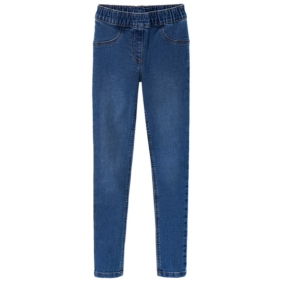 2 Mädchen Jeggings mit Stretch-Bund