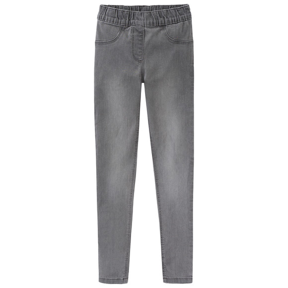 2 Mädchen Jeggings mit Stretch-Bund