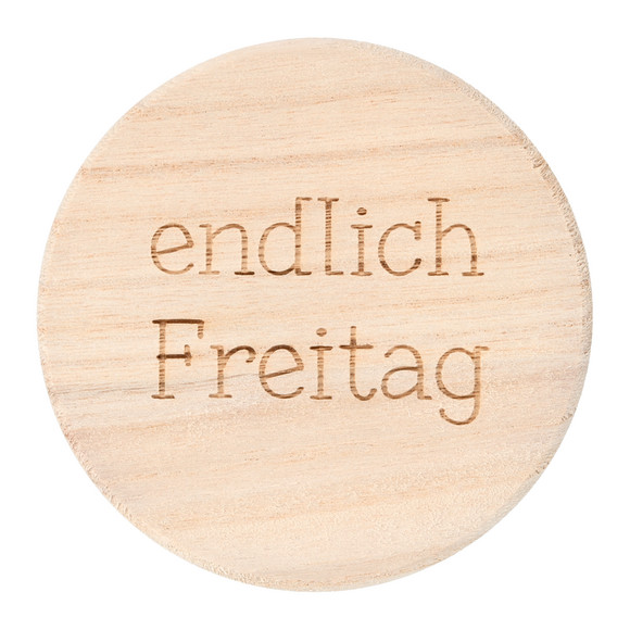 2 Untersetzer aus Holz