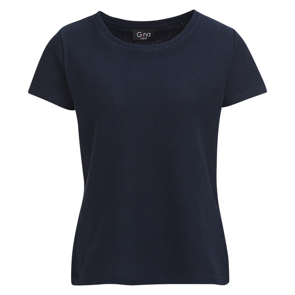 damen-strick-t-shirt-unifarben-dunkelblau.html