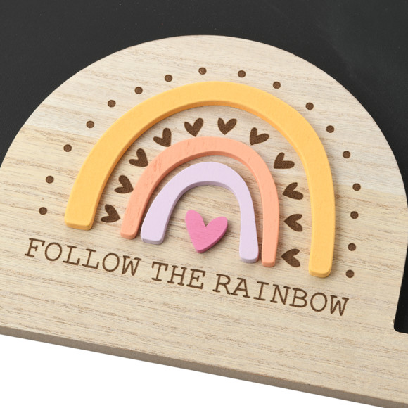 Kreidetafel im Regenbogen-Design