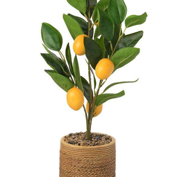 Kunstpflanze Zitronenbaum mit Topf