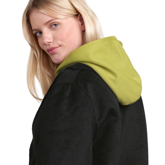 Wollen jas voor dames in blazer-look