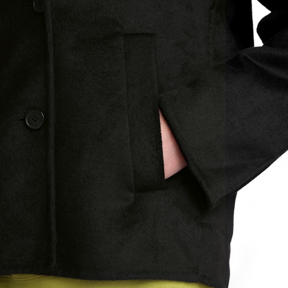 Wollen jas voor dames in blazer-look