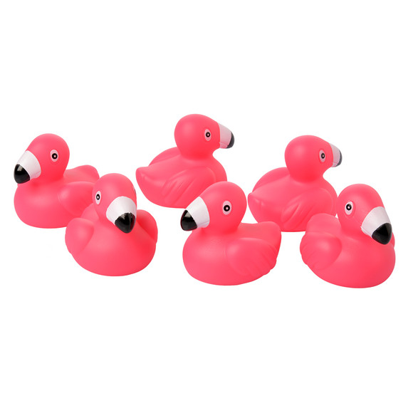 6er Set Badetiere Flamingos