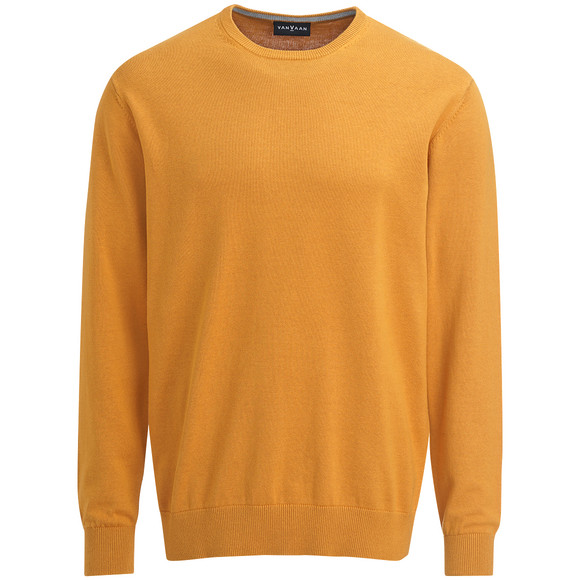 Fijngebreide herentrui met ronde hals