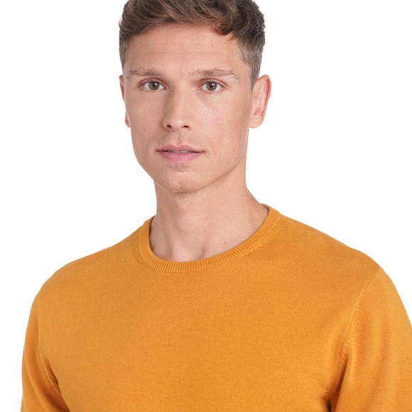 Fijngebreide herentrui met ronde hals