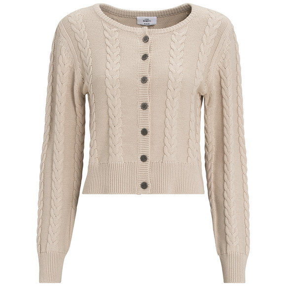 Damen Strickjacke in Flecht-Struktur