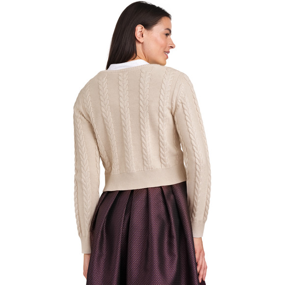 Damen Strickjacke in Flecht-Struktur