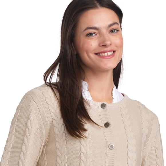 Damen Strickjacke in Flecht-Struktur