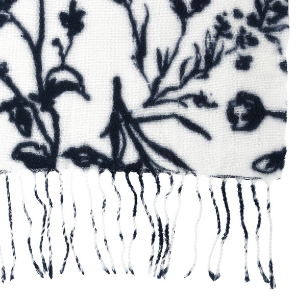 Damen Schal mit floralem Muster