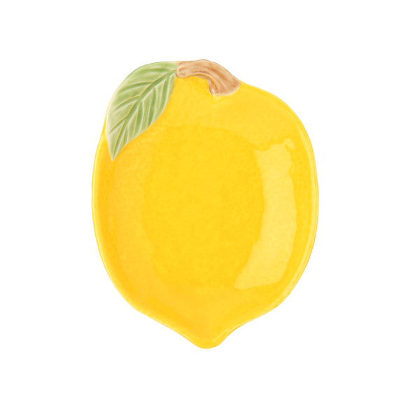 Kleiner Teller im Zitronen-Design